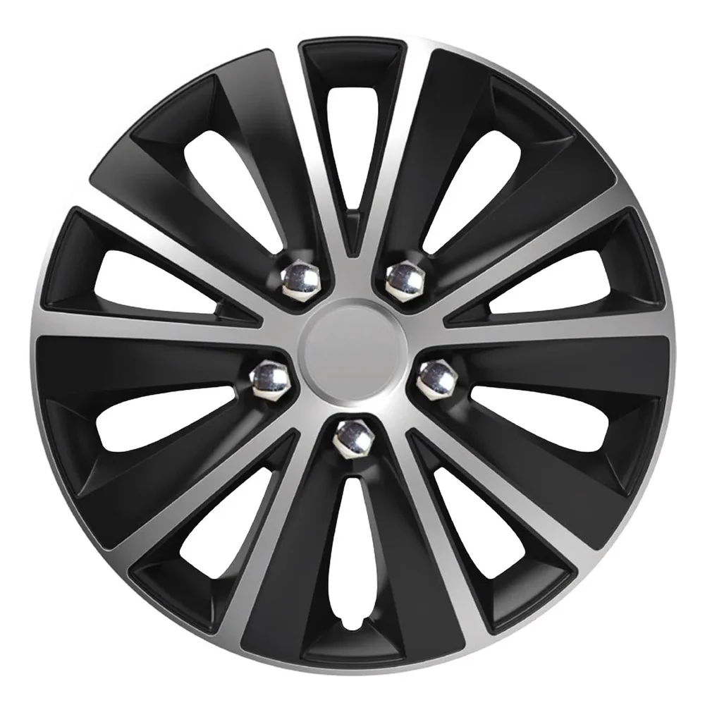 Poklica Rapide NC 16 SILVER & BLACK s chromovými šrouby Versaco 10060