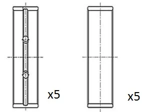 Hlavní ložiska klikového hřídele FAI AutoParts BM1112-STD