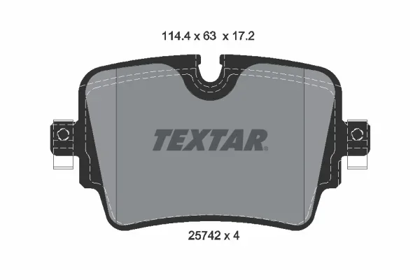 Sada brzdových destiček, kotoučová brzda TEXTAR 2574201