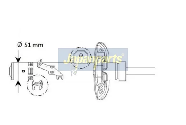 Tlumič pérování JAPANPARTS MM-01131