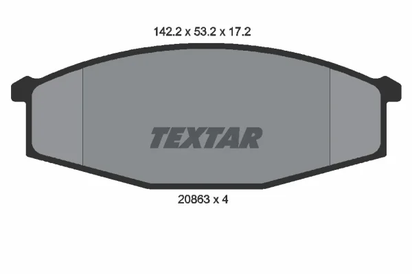 Sada brzdových destiček, kotoučová brzda TEXTAR 2086301