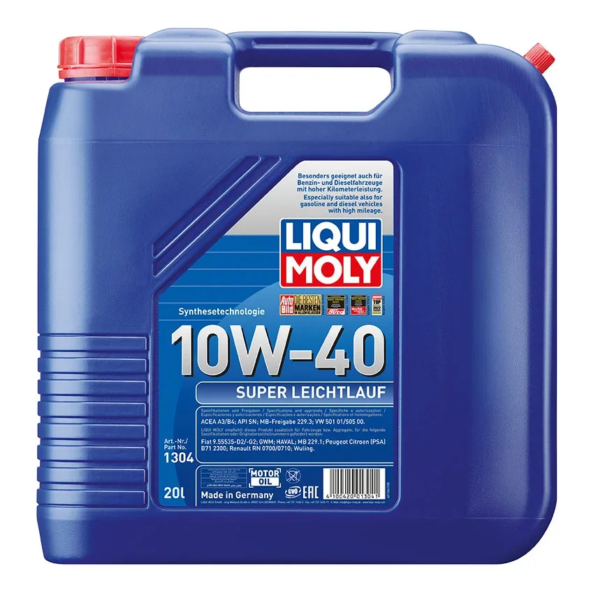 Motorový olej super leichtlauf 10w-40 LIQUI MOLY 1304