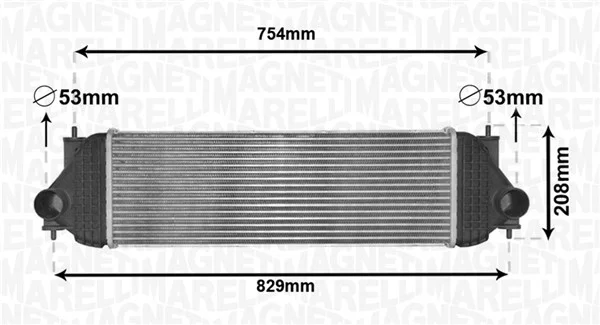 Chladič turba MAGNETI MARELLI 351319205180 Chladič turba MAGNETI MARELLI 351319205180
