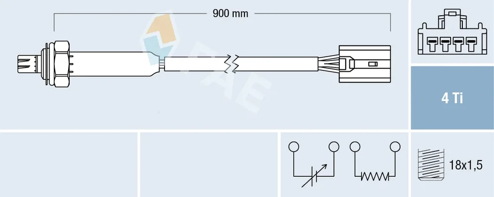 Lambda sonda FAE 77356 – OE 30864308