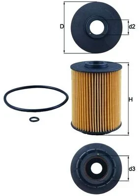 Olejový filtr MAHLE OX356D