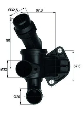 Termostat, chladivo MAHLE TI787 – OE 06D121111G