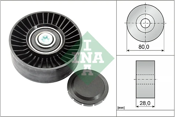 Vratna/vodici kladka, klinovy zebrovy remen Schaeffler INA 532051510
