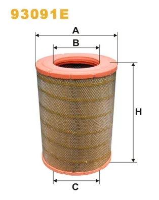 Vzduchový filtr WIX FILTERS 93091E