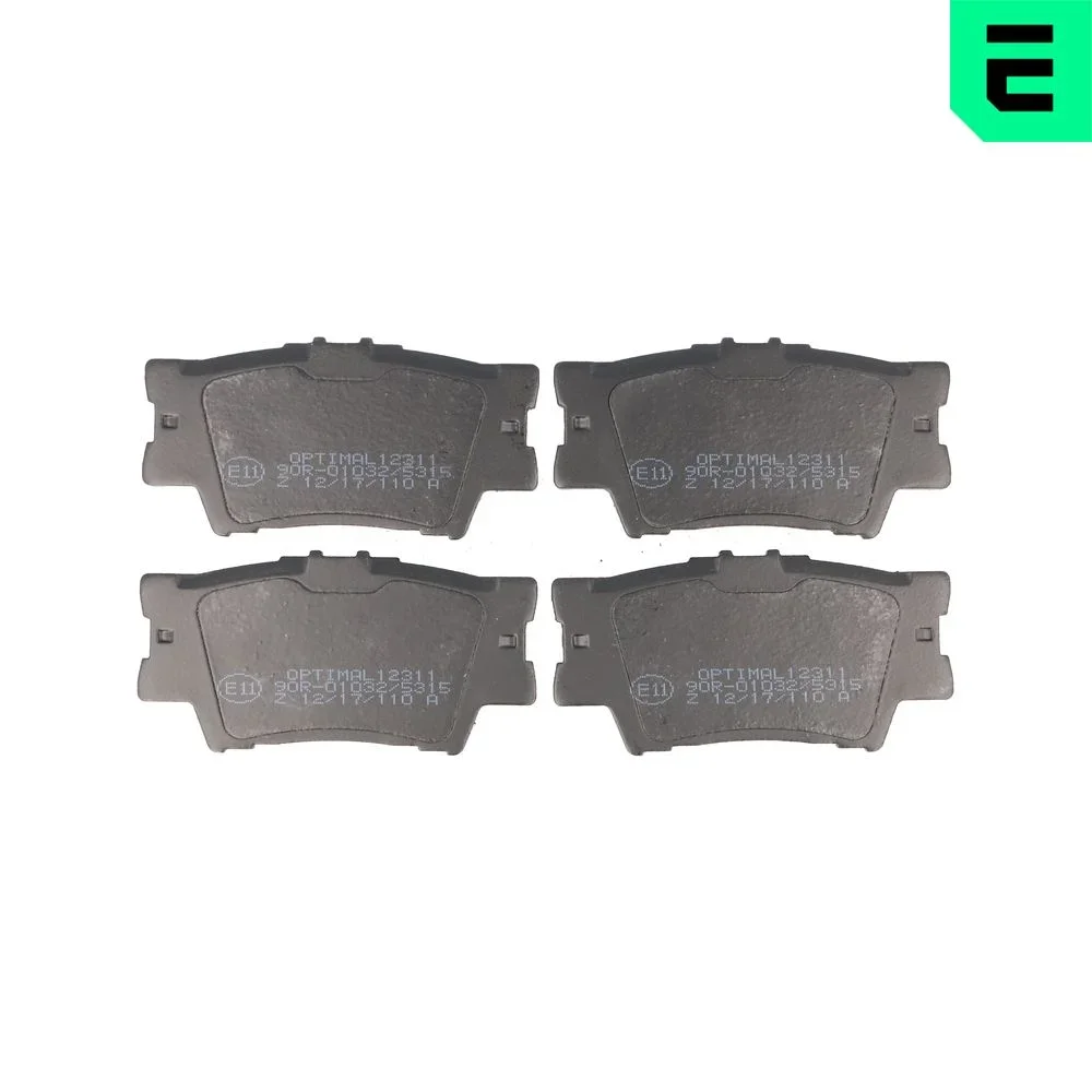Sada brzdových destiček, kotoučová brzda OPTIMAL BP-12311