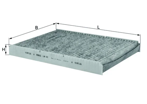 Filtr, vzduch v interiéru MAHLE LAK63