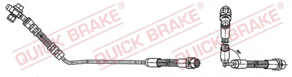 Brzdová hadice QUICK BRAKE 59.942X Brzdová hadice QUICK BRAKE 59.942X