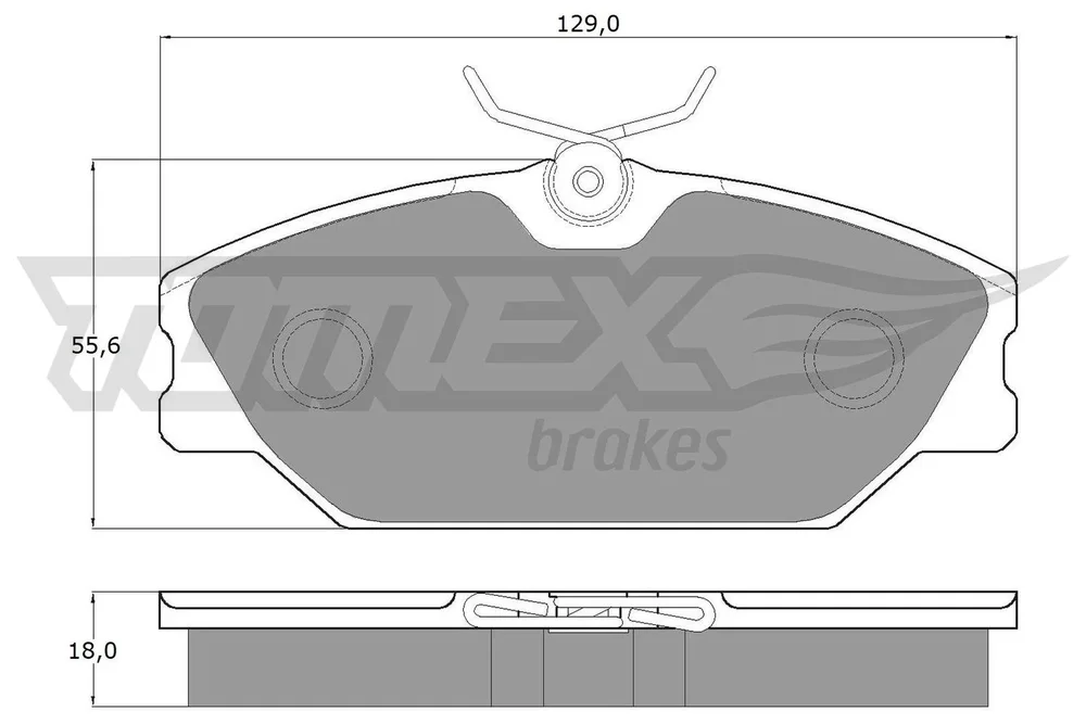 Sada brzdových destiček, kotoučová brzda Tomex Brakes TX10-771