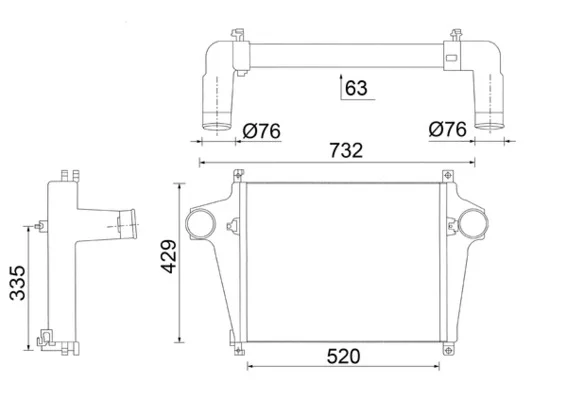 Chladič turba MAHLE CI623000S