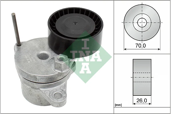Napínací rameno, žebrovaný klínový řemen Schaeffler INA 534064910