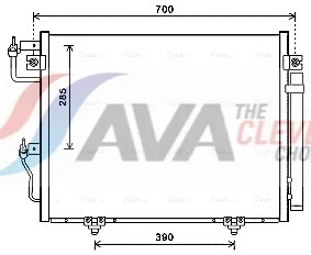 Kondenzátor, klimatizace AVA Clever Choice MT5231D – OE 7812A156