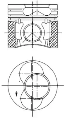 Píst KOLBENSCHMIDT 99851600