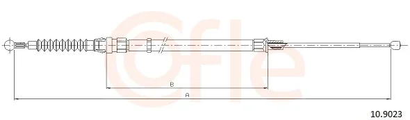 Tazne lanko, parkovaci brzda COFLE 10.9023 – OE 6R0609721E