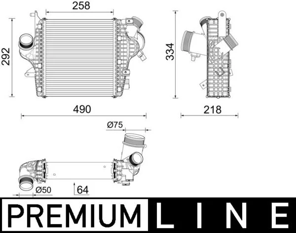 Chladič turba MAHLE CI637000P