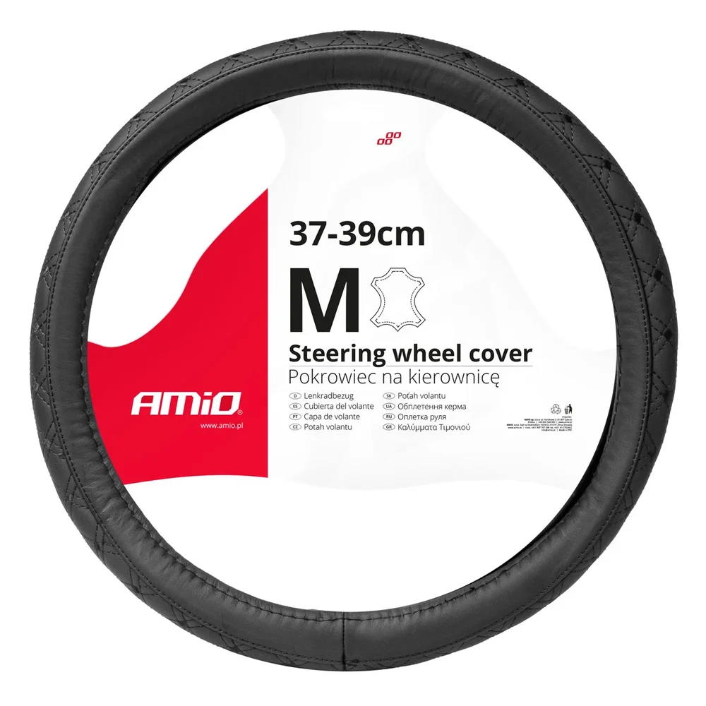 Potah volantu Leather Series SWC-51-M AMIO 03561 Potah volantu Leather Series SWC-51-M AMIO 03561