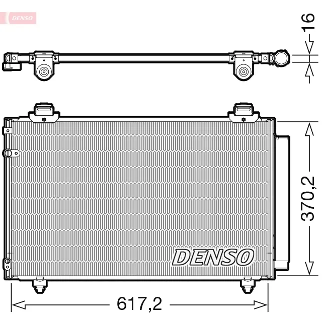 Kondenzátor, klimatizace DENSO DCN50112 – OE 884500F110