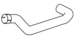 Výfuková trubka DINEX 47539 – OE 81.15204.0625