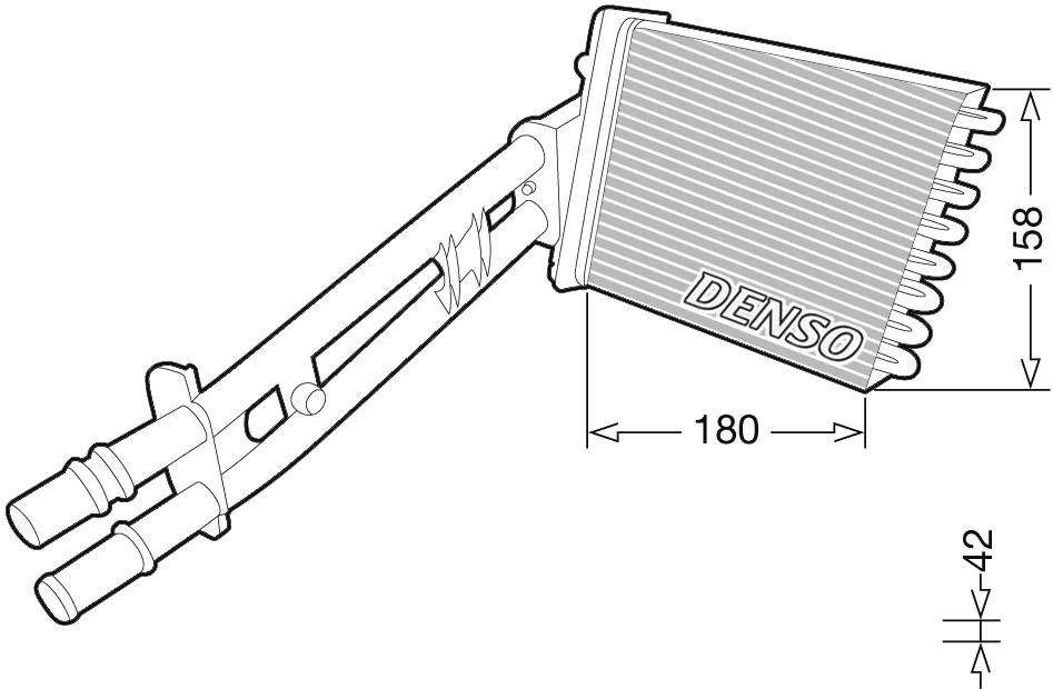 Vymenik tepla, Vnitrni vytapeni DENSO DRR09043 – OE 77364840 Vymenik tepla, Vnitrni vytapeni DENSO DRR09043 – OE 77364840