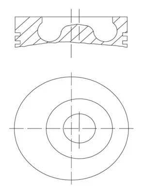 Píst MAHLE 0439400