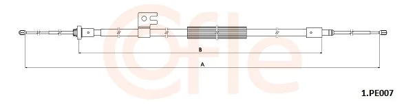 Tažné lanko, parkovací brzda COFLE 92.1.PE007 – OE 9836251580
