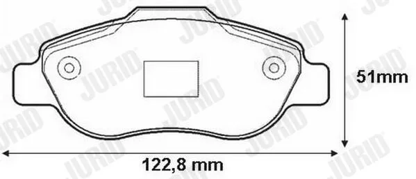 Sada brzdových destiček, kotoučová brzda JURID 573168J