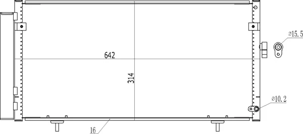 CHLADIČ KLIMATIZ.SUBARU BAJA 03- HART 619540 – OE 73210AG000 CHLADIČ KLIMATIZ.SUBARU BAJA 03- HART 619540 – OE 73210AG000