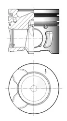 Píst KOLBENSCHMIDT 41251610