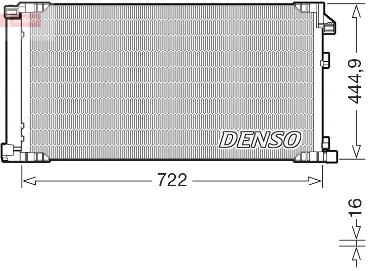 Kondenzátor, klimatizace DENSO DCN51019 – OE 8846078010