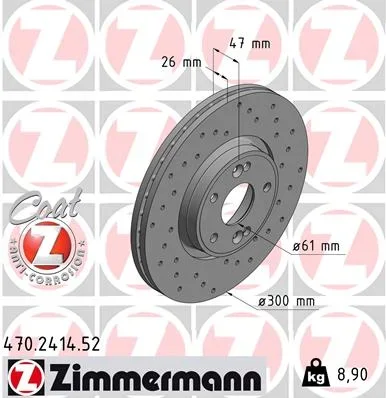Brzdový kotouč ZIMMERMANN 470.2414.52