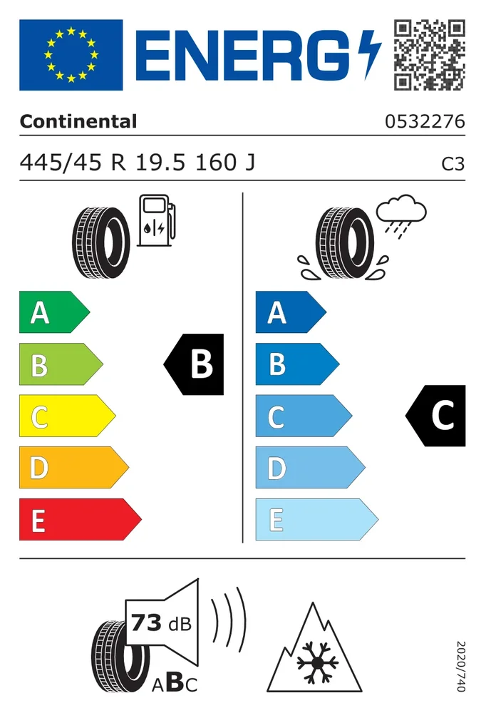 445/45R19.5 CCO CHHT3+ CONTINENTAL 445/45R19.5CCOCHHT3+