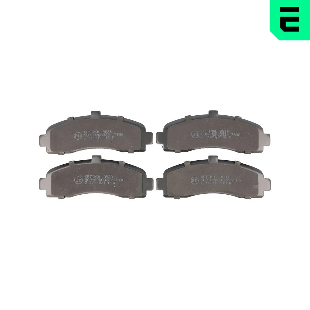 Sada brzdových destiček, kotoučová brzda OPTIMAL BP-09838