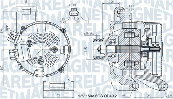 generátor MAGNETI MARELLI 063731575010