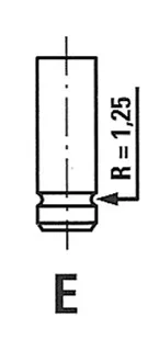 Výfukový ventil FRECCIA R6075/RNT – OE 13715-21010