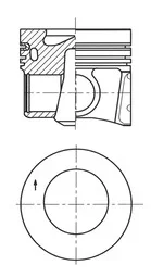 Píst KOLBENSCHMIDT 41708620