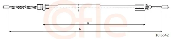 Tazne lanko, parkovaci brzda COFLE 10.6542 – OE 7700424929