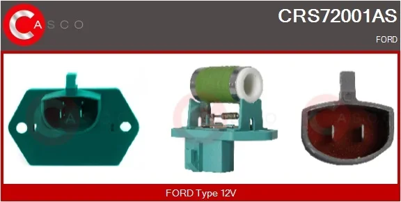 Předřadný odpor, elektromotor-ventilátor chladiče CASCO CRS72001AS