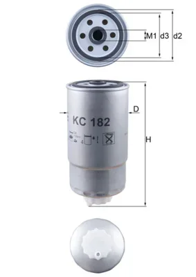 Palivový filtr MAHLE KC182