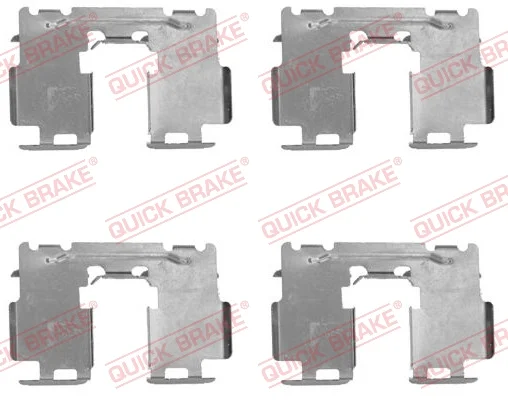Sada prislusenstvi, oblozeni kotoucove brzdy QUICK BRAKE 109-1760