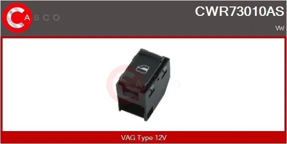 Spínač, zvedací zařízení oken CASCO CWR73010AS