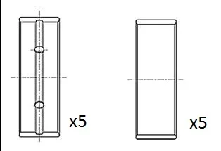 Hlavní ložiska klikového hřídele FAI AutoParts BM1058-STD