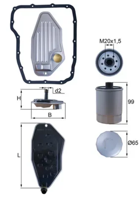 Hydraulický filtr, automatická převodovka KNECHT HX276KIT