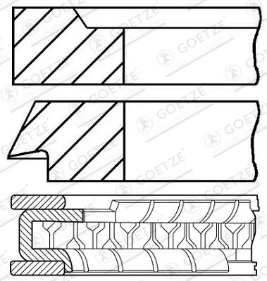 Sada pistnich krouzku GOETZE ENGINE 08-963300-00