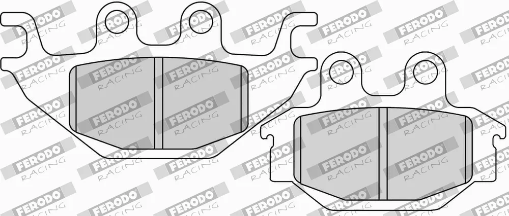 Sada brzdových destiček, kotoučová brzda FERODO RACING FDB2184SG