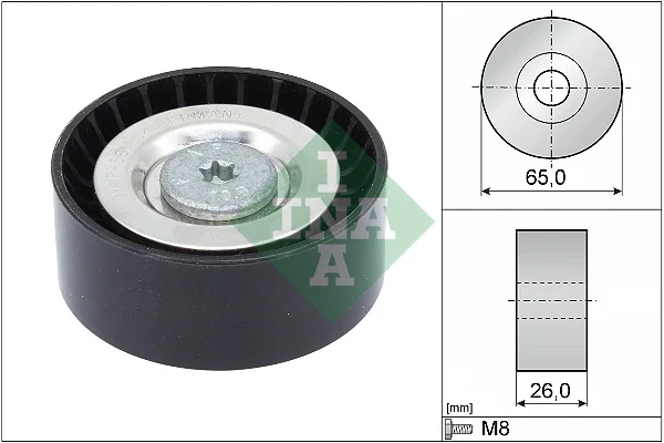 Vratna/vodici kladka, klinovy zebrovy remen Schaeffler INA 532057110