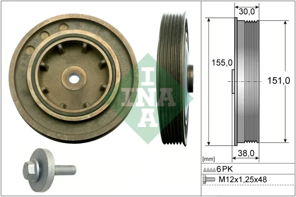 Sada remenice, klikova hridel Schaeffler INA 544010120
