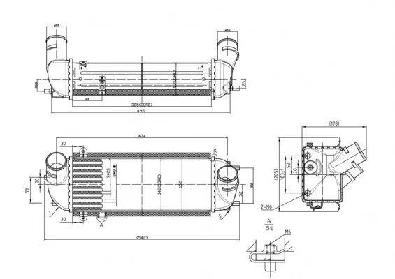 CHLADIČ VZDUCHU KIA SORENTO II 10- HART 642955 – OE 282712F000